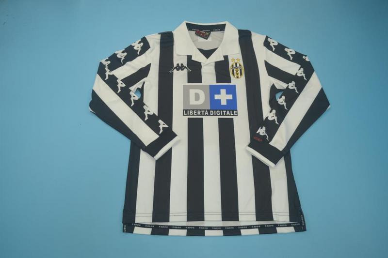 AAA(Thailand) Juventus 1999/00 Home Retro Long Soccer Jersey