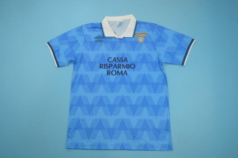 AAA(Thailand) Lazio 1989 Home Retro Soccer Jersey