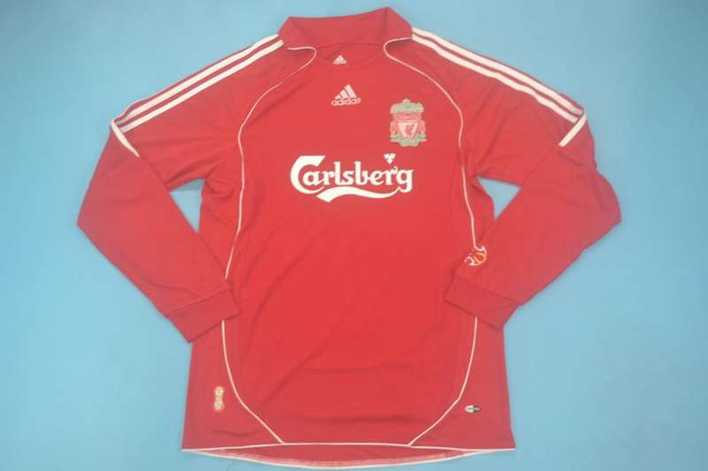 AAA(Thailand) Liverpool 2006/08 Home Long Sleeve Retro Soccer Jersey