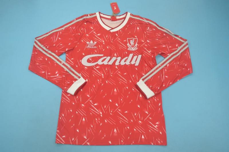 AAA(Thailand) Liverpool 1989/91 Home Long Retro Soccer Jersey