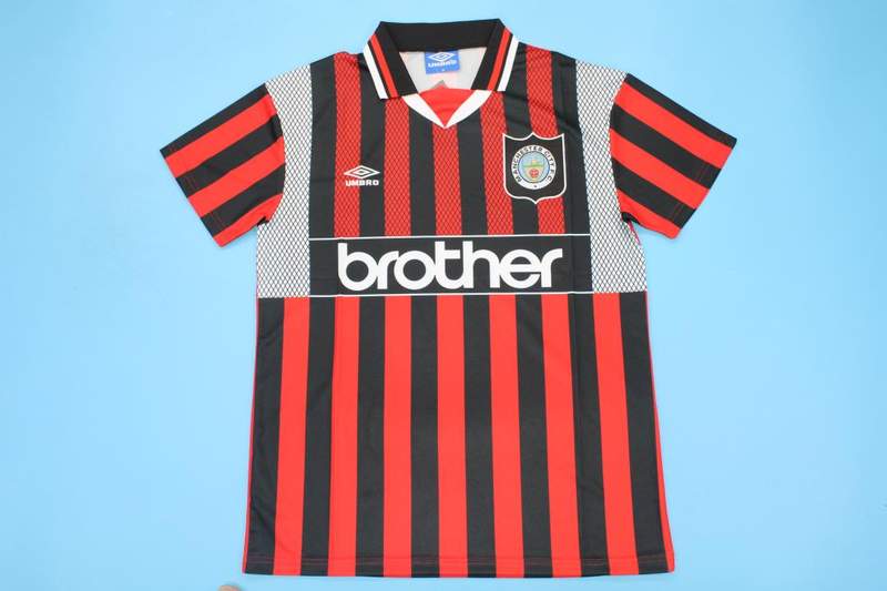 AAA(Thailand) Manchester City 94/96 Away Retro Soccer Jersey