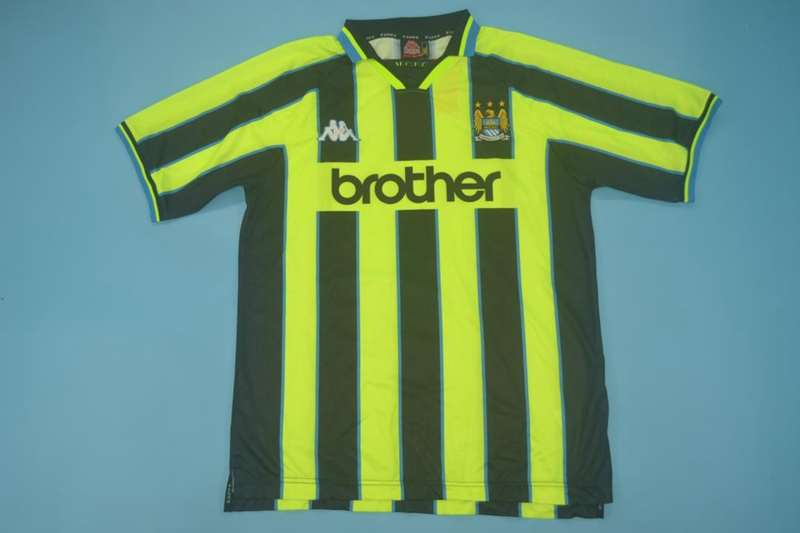 AAA(Thailand) Manchester City 98/99 Away Retro Soccer Jersey