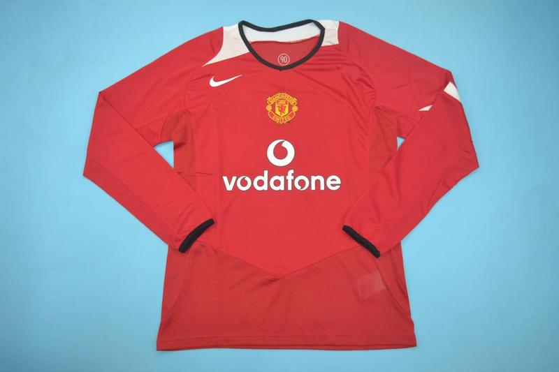 AAA(Thailand) Manchester United 05/06 Home Long Retro Jersey