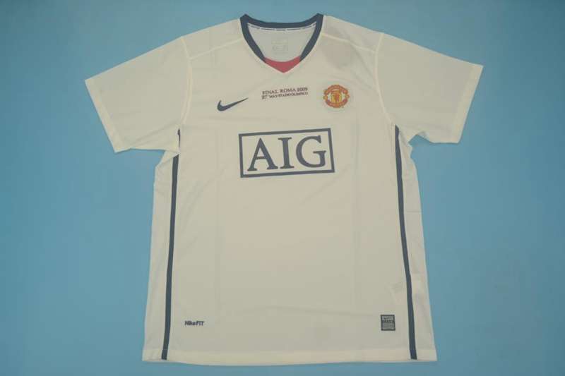 AAA(Thailand) Manchester United 08/09 Away Retro Final Soccer Jersey