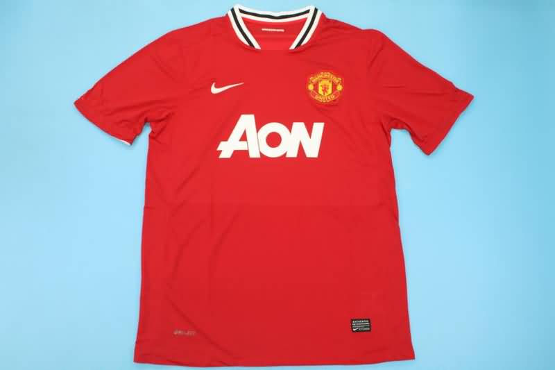 AAA(Thailand) Manchester United 11/12 Home Retro Soccer Jersey