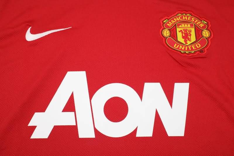 AAA(Thailand) Manchester United 11/12 Home Retro Soccer Jersey