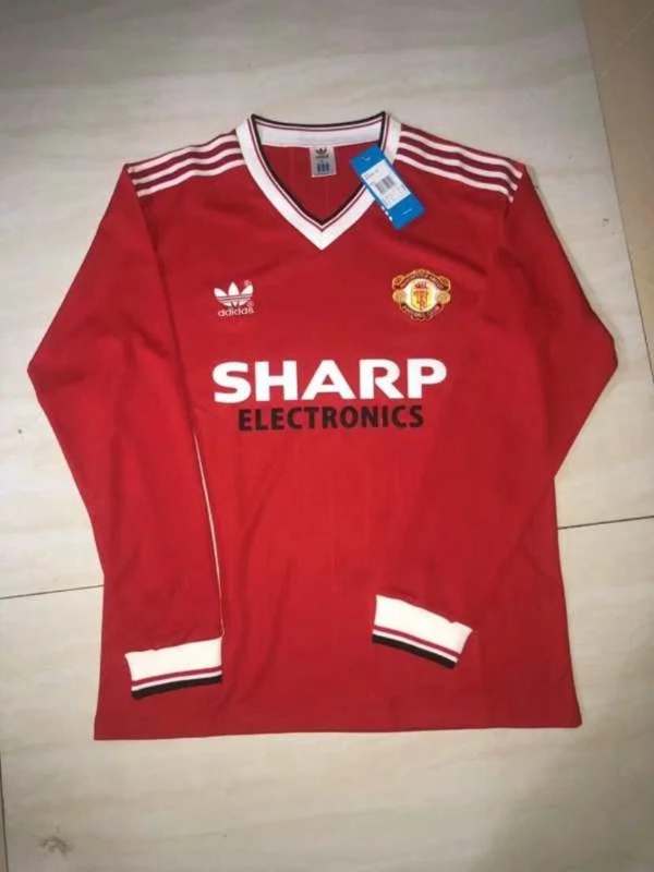 AAA(Thailand) Manchester United 1982/83 Home Retro Long Jersey