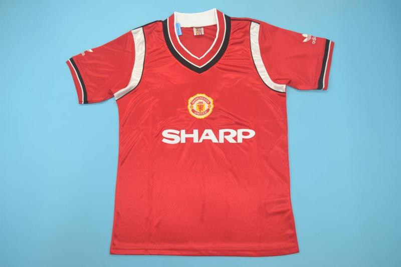AAA(Thailand) Manchester United 1984/85 Home Retro Soccer Jersey