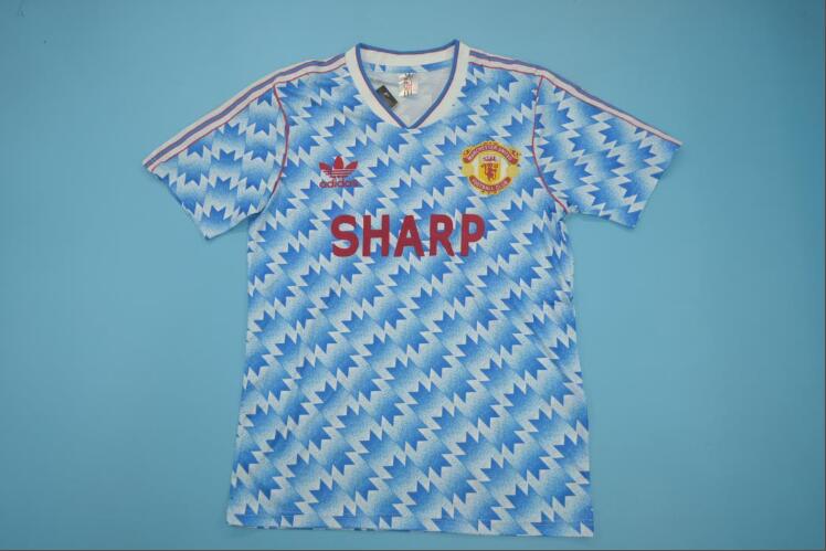 AAA(Thailand) Manchester United 90/92 Away Retro Soccer Jersey