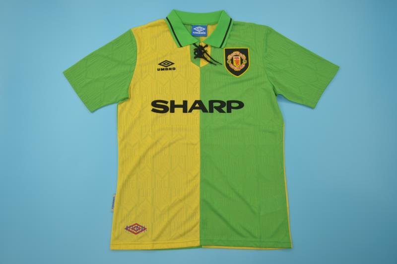 AAA(Thailand) Manchester United 92/94 Away Retro Soccer Jersey