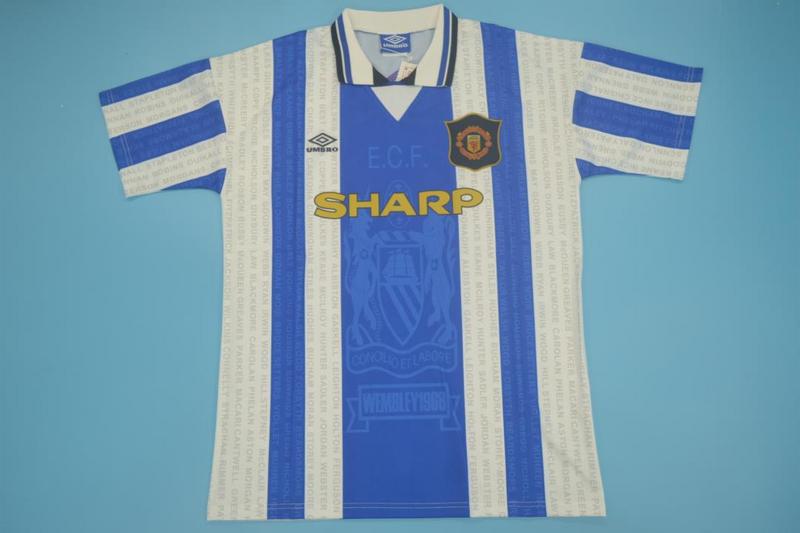 AAA(Thailand) Manchester United 94/96 Away Retro Soccer Jersey