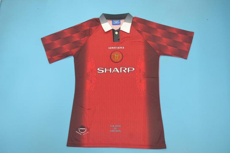 AAA(Thailand) Manchester United 96/98 Home Retro Soccer Jersey