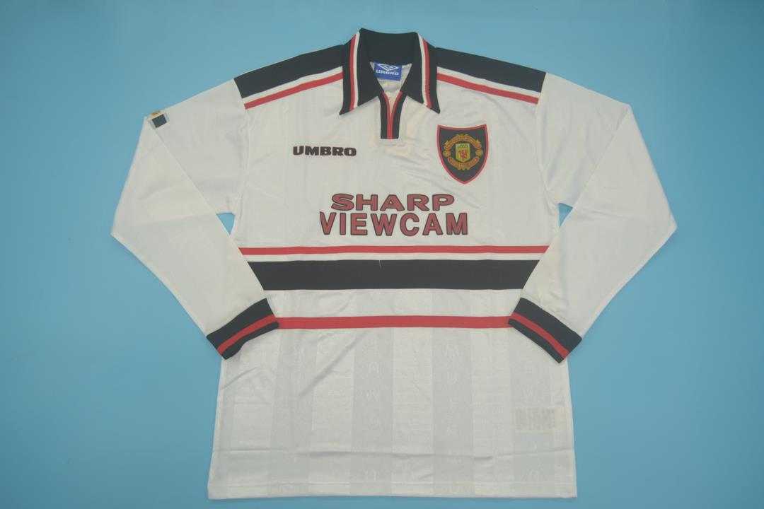 AAA(Thailand) Manchester United 97/99 Away LS Retro Soccer Jerse