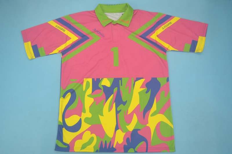 AAA(Thailand) Mexico 1994 Goalkeeper Pink Retro Soccer Jersey