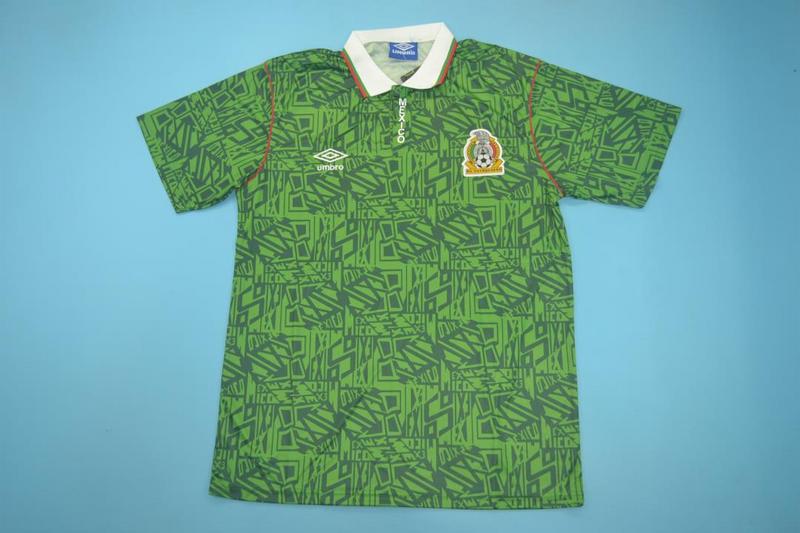 AAA(Thailand) Mexico 1994 Home Retro Soccer Jersey