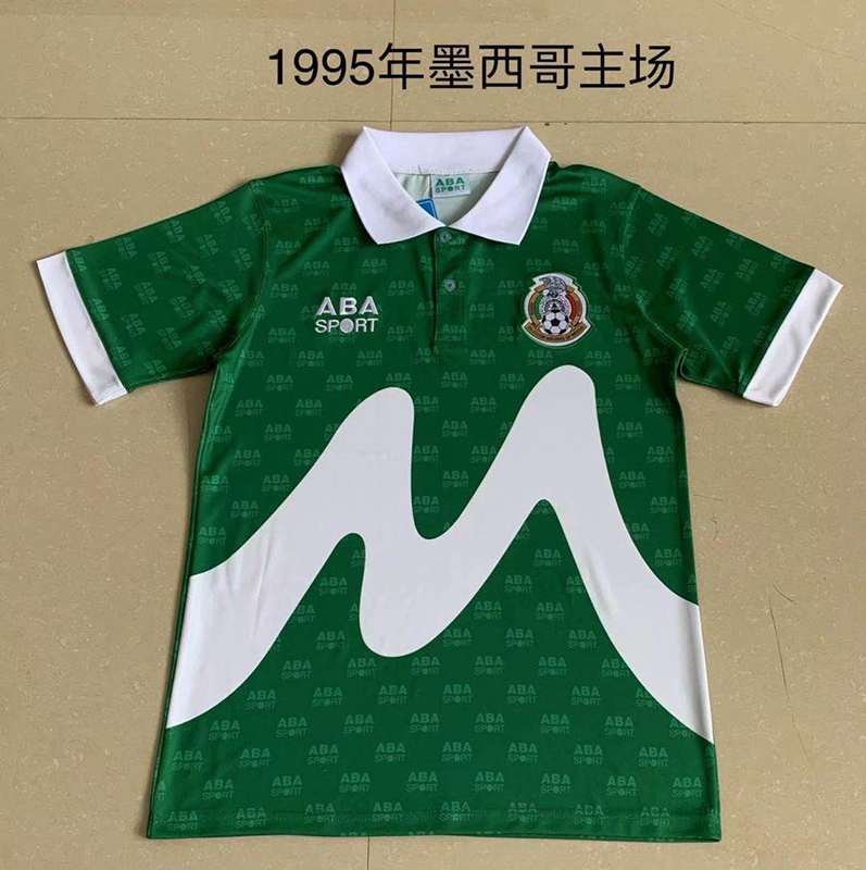 AAA(Thailand) Mexico 1995 Home Retro Soccer Jersey
