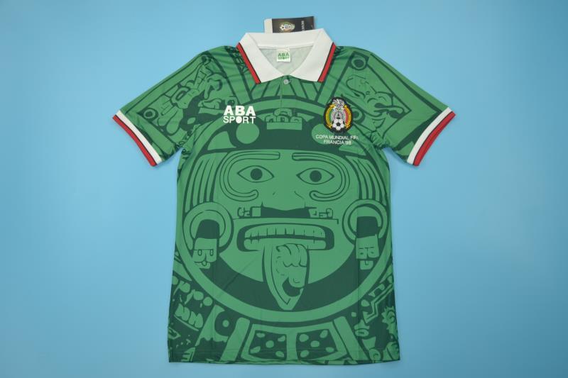 AAA(Thailand) Mexico 1998 Home Retro Soccer Jersey
