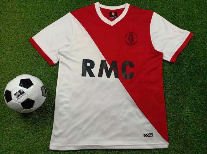 AAA(Thailand) Monaco 1977/82 Home Retro Soccer Jersey