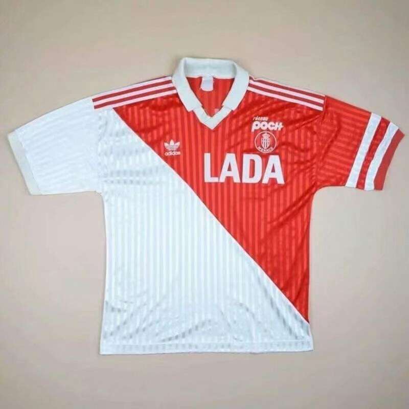 AAA(Thailand) Monaco 1990/91 Home Retro Soccer Jersey
