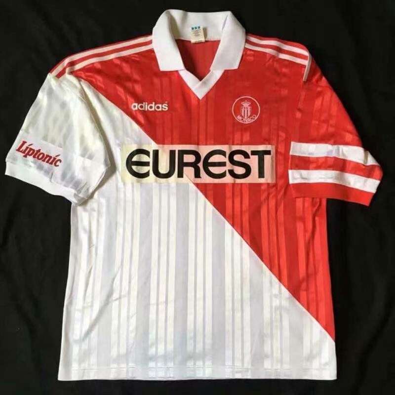 AAA(Thailand) Monaco 1995/96 Home Retro Soccer Jersey