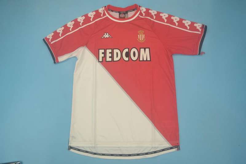AAA(Thailand) Monaco 1999/00 Home Retro Soccer Jersey