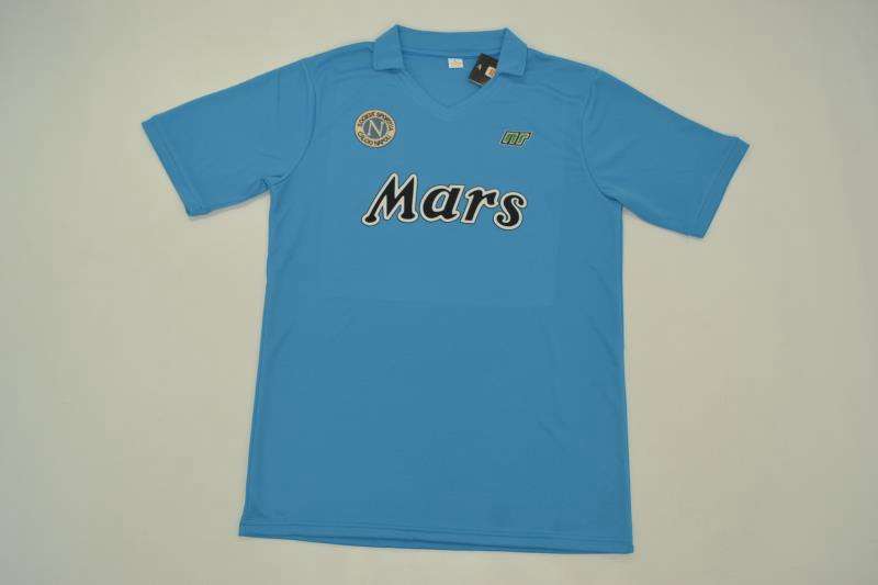 AAA(Thailand) Napoli 89/90 Retro Home Soccer Jersey