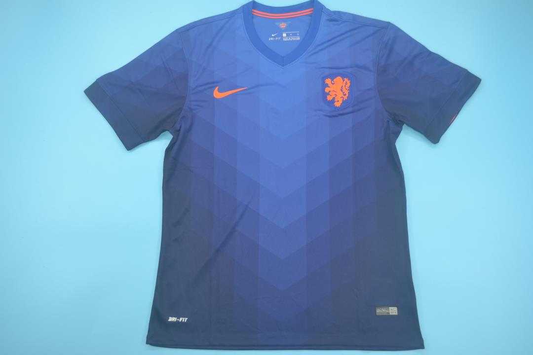 AAA(Thailand) Netherlands 2014 Away Retro Soccer Jersey