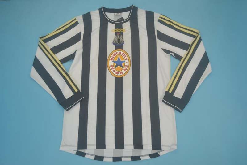 AAA(Thailand) Newcastle United 97/99 Home Retro LS Soccer Jersey