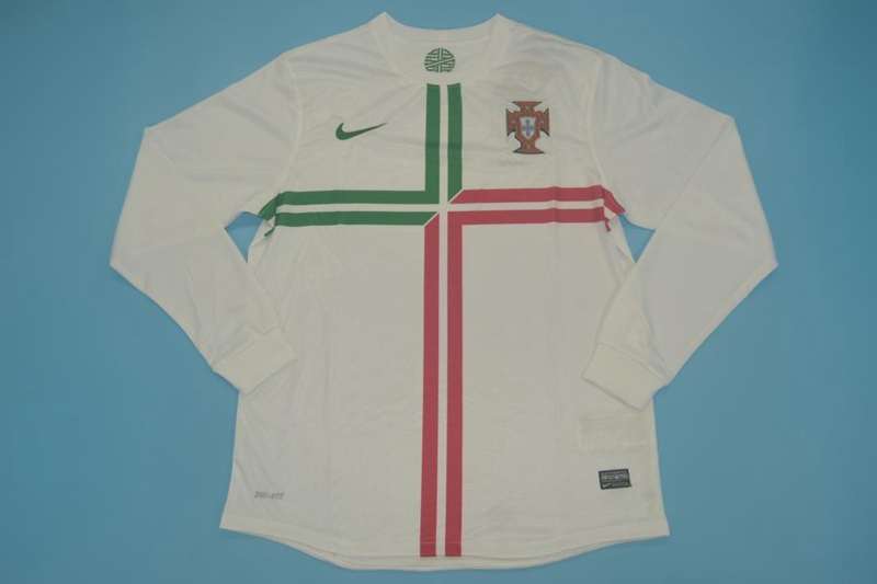 AAA(Thailand) Portugal 2012 Away Retro Long Sleeve Soccer Jersey