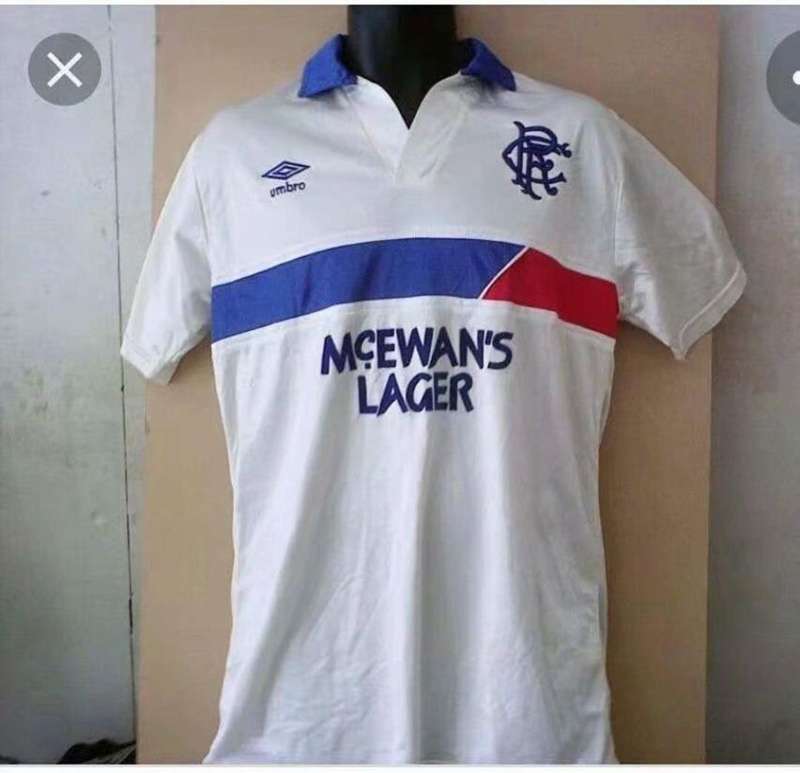 AAA(Thailand) Rangers 87/88 Away Retro Soccer Jersey