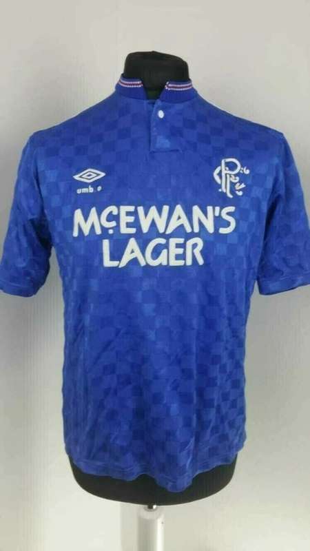 AAA(Thailand) Rangers 87/90 Home Retro Soccer Jersey