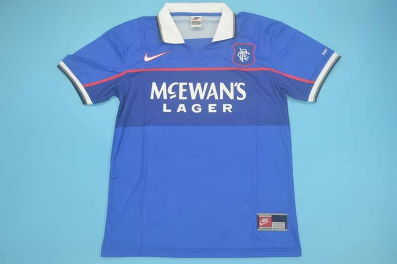 AAA(Thailand) Rangers 97/99 Home Retro Soccer Jersey