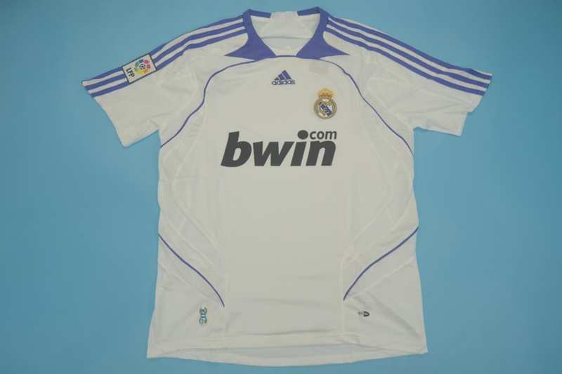 AAA(Thailand) Real Madrid 07/08 Retro Home Soccer Jersey