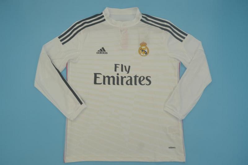 AAA(Thailand) Real Madrid 14/15 Retro Home Long Jersey(Player)