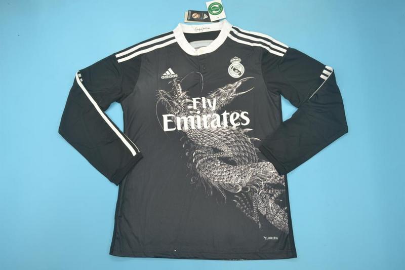 AAA(Thailand) Real Madrid 14/15 Retro Third Long Soccer Jersey