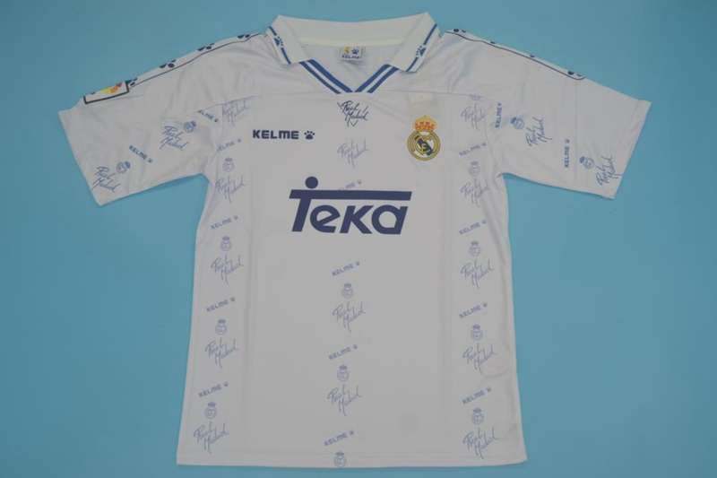 AAA(Thailand) Real Madrid 94/96 Retro Home Soccer Jersey