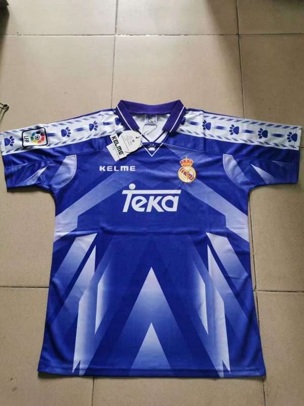 AAA(Thailand) Real Madrid 96/97 Retro Away Soccer Jersey