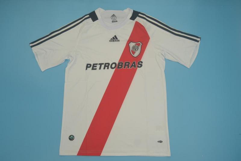 AAA(Thailand) River Plate 08/09 Retro Home Soccer Jersey
