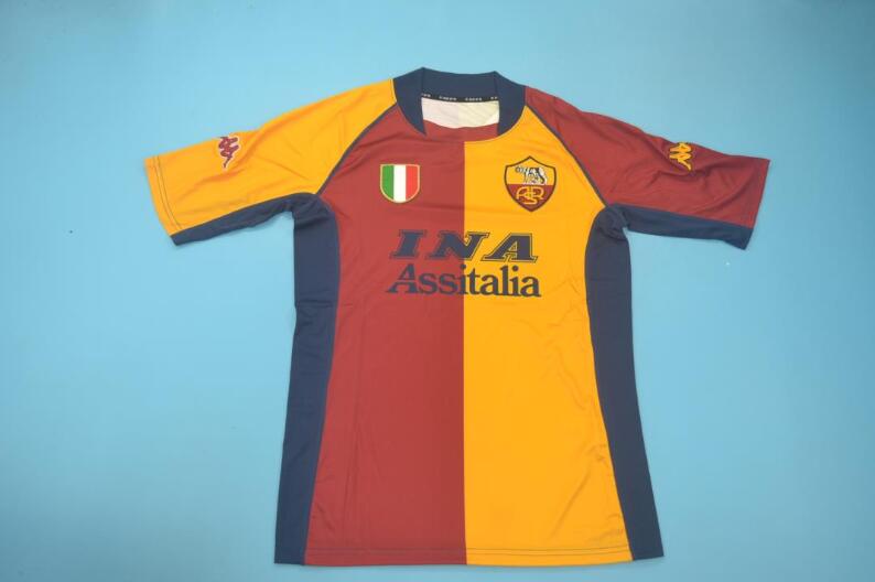 AAA(Thailand) Roma 2001/02 Home Retro Soccer Jersey