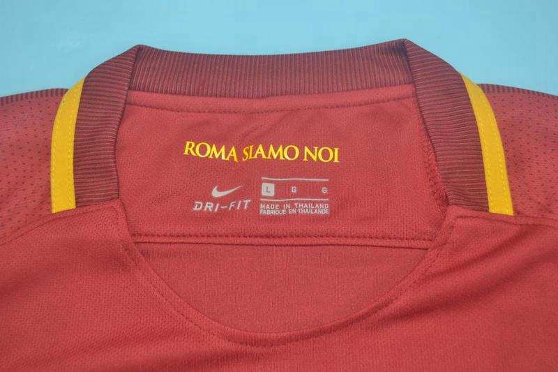 AAA(Thailand) Roma 2017/18 Home Retro Soccer Jersey