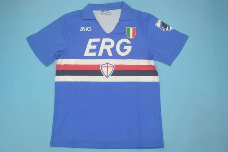 AAA(Thailand) Sampdoria 1991/92 Home Retro Soccer Jersey