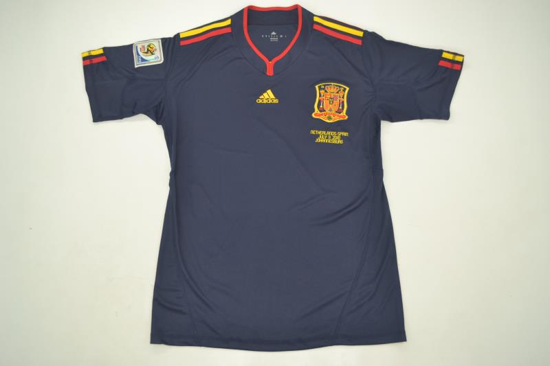 AAA(Thailand) Spain 2010 Away Retro Final Soccer Jersey