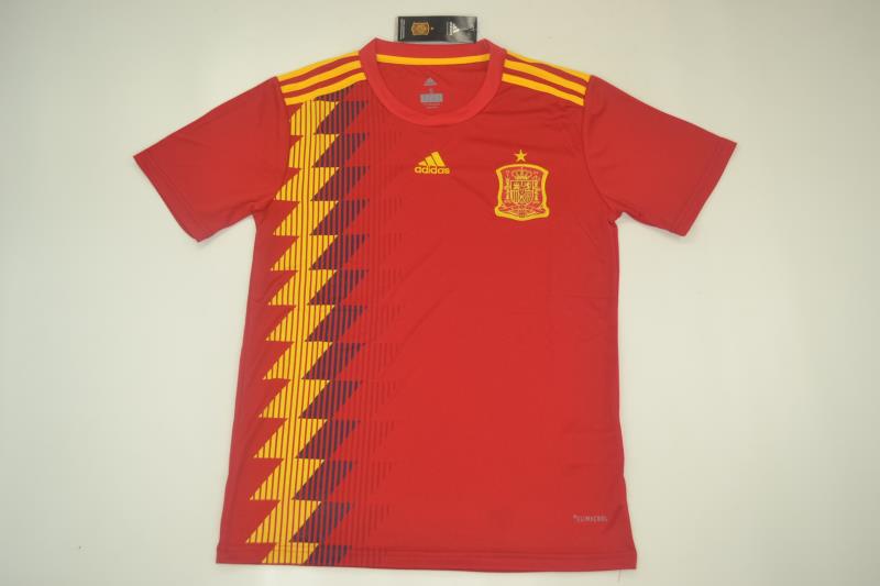 AAA(Thailand) Spain 2018 Home Retro Soccer Jersey