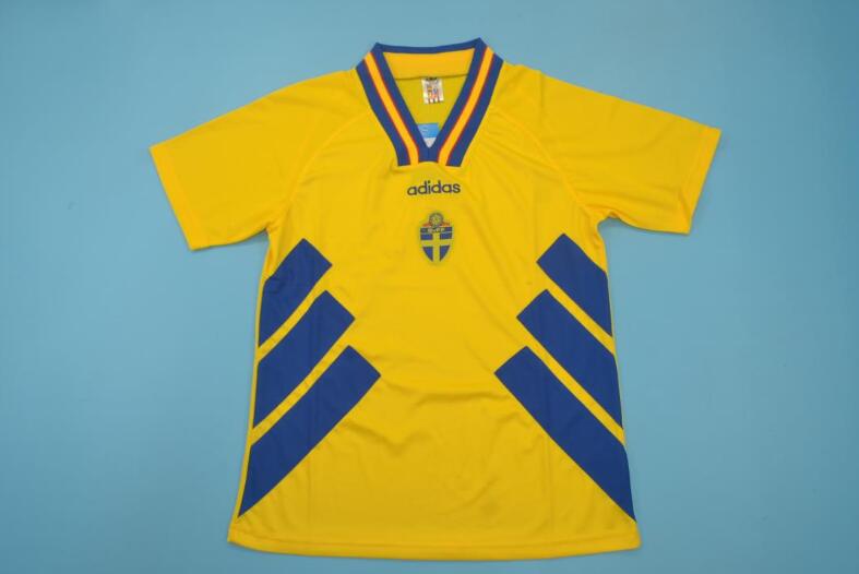 AAA(Thailand) Sweden 1994 Home Retro Soccer Jersey