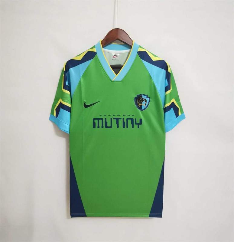 AAA(Thailand) Tampa Bay Mutiny 95/96 Green Retro Soccer Jersey