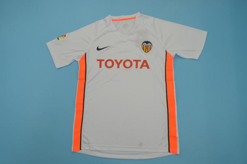 AAA(Thailand) Valencia 06/07 Home Retro Soccer Jersey