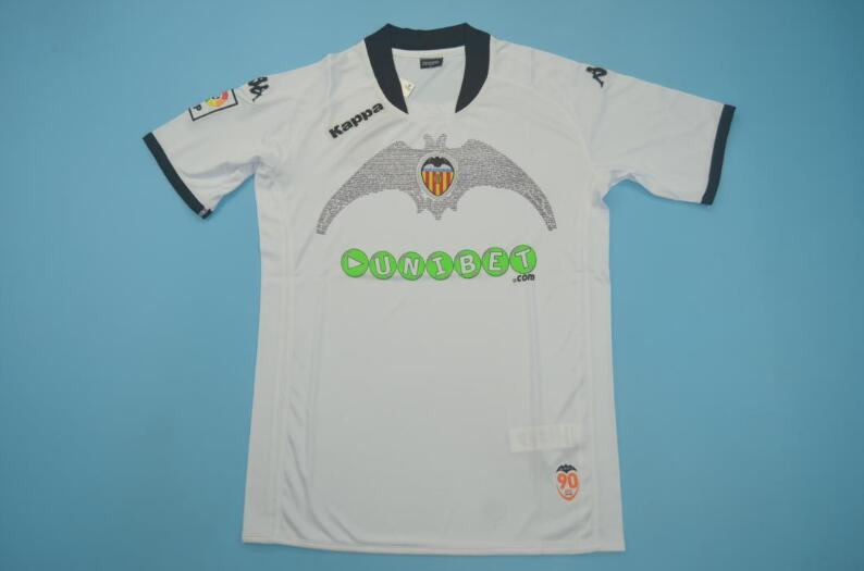 AAA(Thailand) Valencia 09/10 Home Retro Soccer Jersey