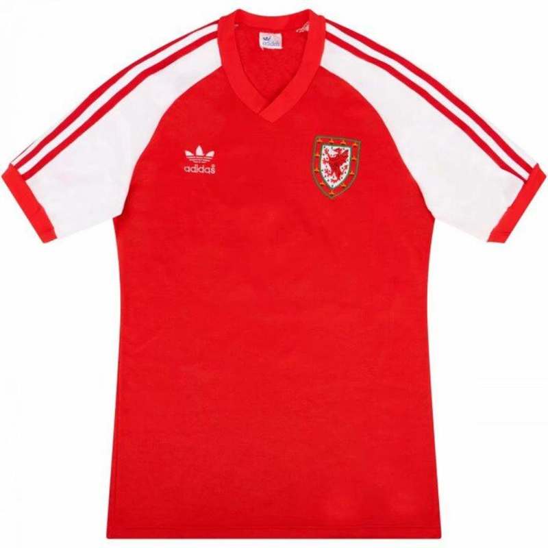 AAA(Thailand) Wales 1984 Home Retro Soccer Jersey