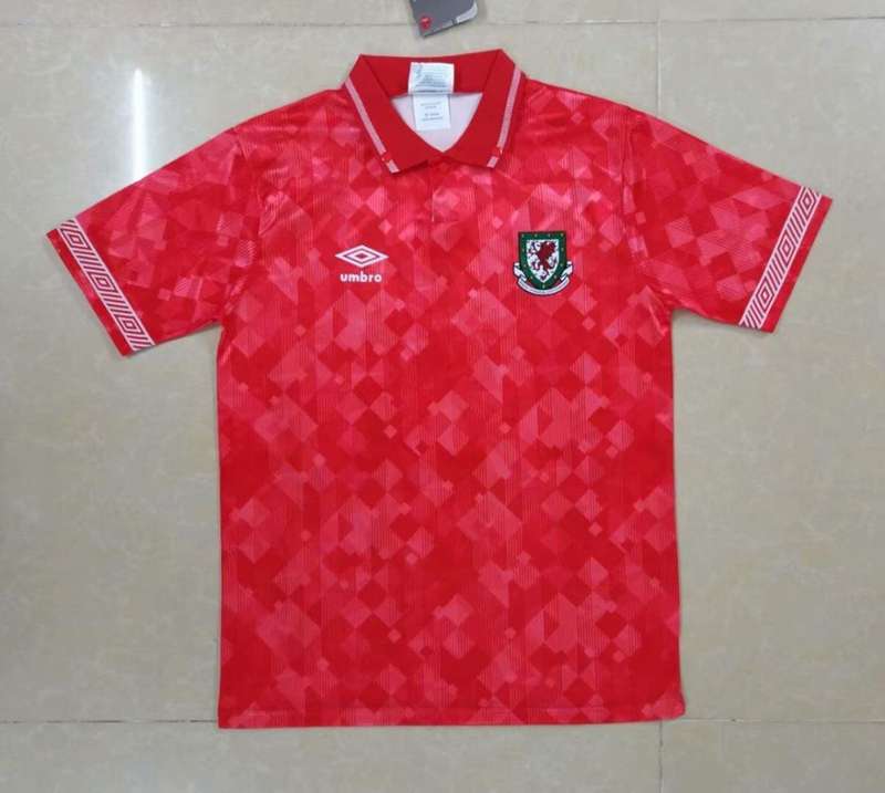 AAA(Thailand) Wales 1990 Home Retro Soccer Jersey