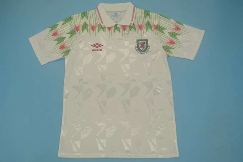 AAA(Thailand) Wales 90/92 Away Retro Soccer Jersey